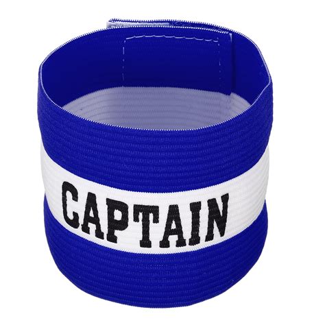Uxcell Elastic Captain's Armband Soccer Team Training Arm Band Blue ...