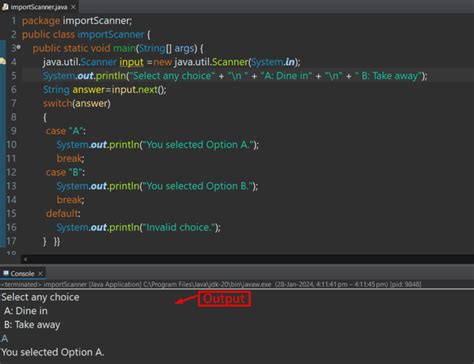 Libreria Scanner Java 的图像结果