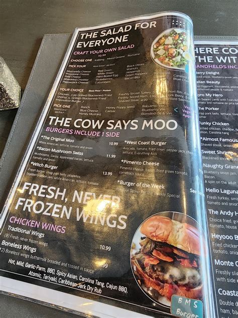 Menu at Hop N' Wich pub & bar, Conway