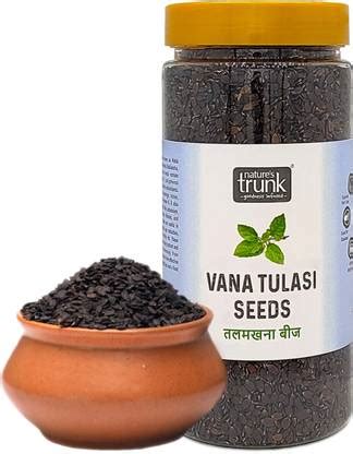 Nature's Trunk Vana Tulasi Seeds | Pignut Seeds | Edible Tulsi Seeds ...