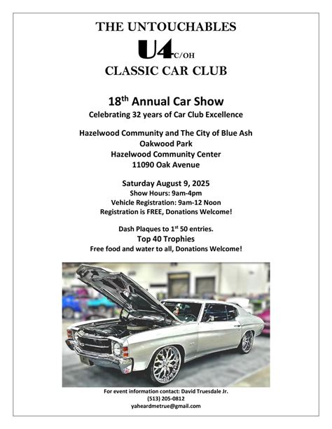 Untouchables Classic Car Club 18th Annual Car Show, 11090 Oak Ave, Blue ...