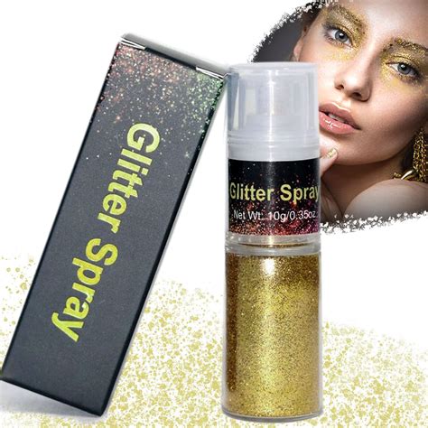 Gold Glitzer Spray für Gesicht Haare Körper,Body Glitter Haarspray ...