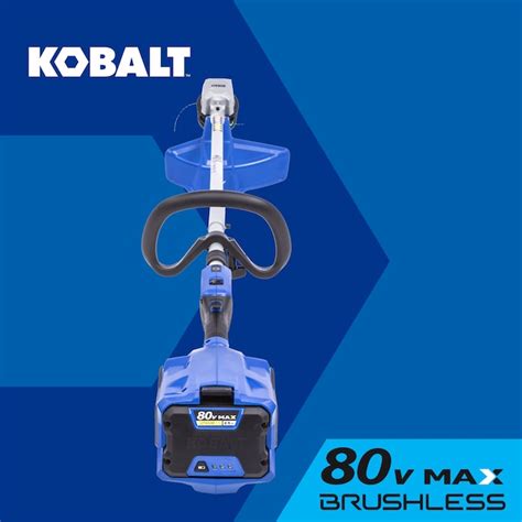 Kobalt 80-volt 16-in Straight Shaft Battery String Trimmer 2.5 Ah ...