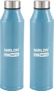 NIRLON Stainless Steel Fridge Water Bottle , Set Of 2 1000 ml Bottle ...
