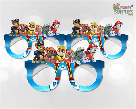 Paw Patrol theme Birthday Party glasses | Home Birthday Party – Party ...