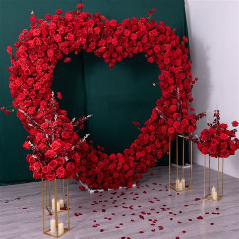 Buy Artificial Rose Flower Arch Set: Wedding Backdrop Decor Online in ...