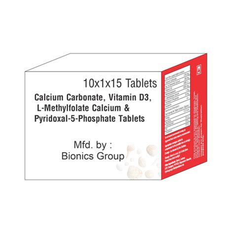 CALCIUM CARBONATE+VITAMIN D3+L-METHYLFOLATE CALCIUM+PYRIDOXAL-5 PHOSPH