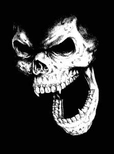 screaming skull |Wall Poster Sticker|Motivational Poster|Funky Poster ...