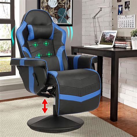 Buy Massage Video Gaming Recliner Chair - Ergonomic Computer Desk Chair ...