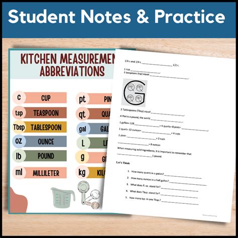 Worksheet Cooking Measurement 的图像结果