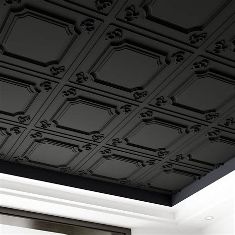 Black Tile Ceiling