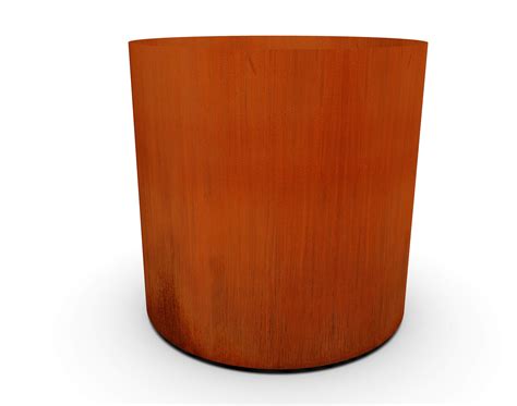 Buy ERCRAFT Corten Steel Metal er Box, Round Sizes, Modern Garden Steel ...