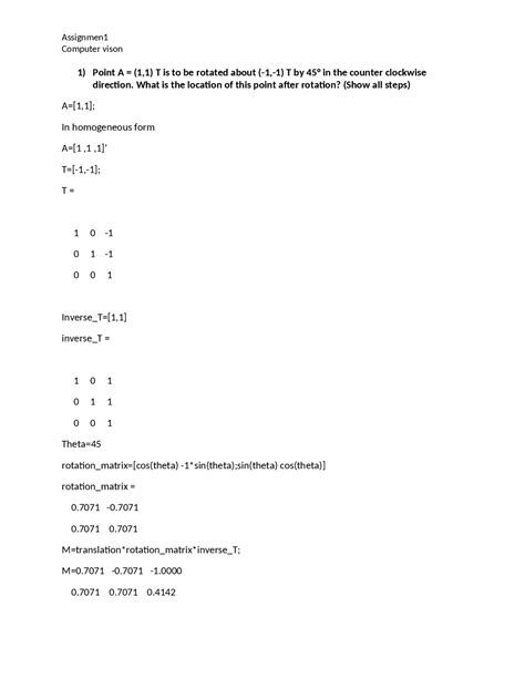Computer Vision Exercise 的图像结果