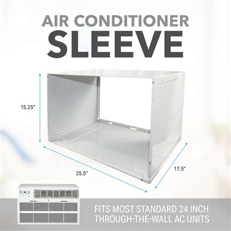 Wall Sleeve for Through-the-Wall Air Conditioners, Fits Standard 24 in ...