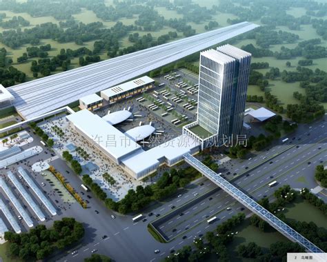 长途汽车站 公建办公楼 停车场商业规划3D模型_其他建筑模型下载-摩尔网CGMOL