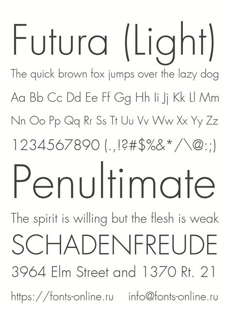 Futura Light Font Css | Shelly Lighting