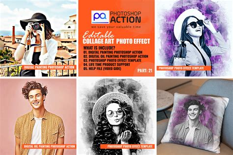 Photoshop Action - Collate Art Photo Effect