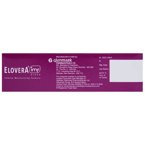 Elovera Imf Cream 50 gm Price, Uses, Side Effects, Composition - Apollo ...