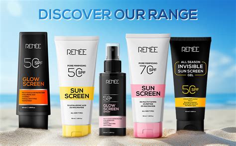RENEE Pore Minimising Sunscreen SPF 70 with 3% multivitamins, 2% ...