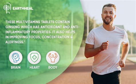 Earthheal Women's Multivitamin Tablets With Zinc, Vitamin C, Vitamin D2 ...