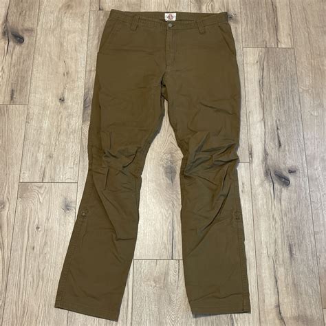 Livsn Flex Canvas Pants Men's 34 x 34 Brown Hiking Outdoor Carpenter ...