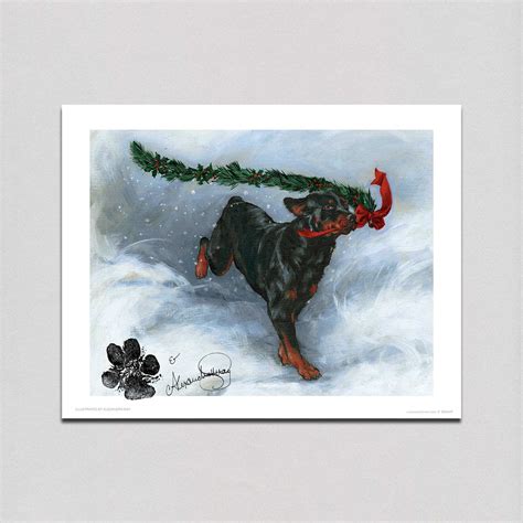 Carl with Greenery - Good Dog, Carl Art Print (Signed) – Laughing Elephant