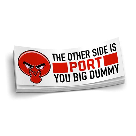 The Other Side Is Port - Boating Sticker