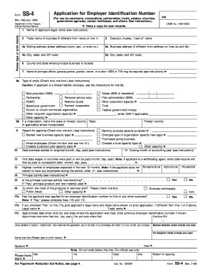 IRS SS-4 form | pdfFiller