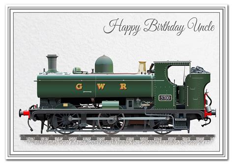 Buy Stunning Birthday Card for Men - GWR Tank Engine - Unusual Unique ...