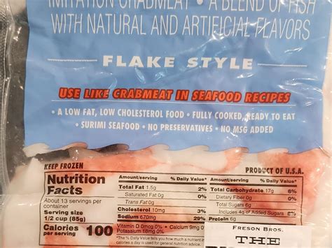 Calories Of Imitation Crab Meat at Larry Childs blog