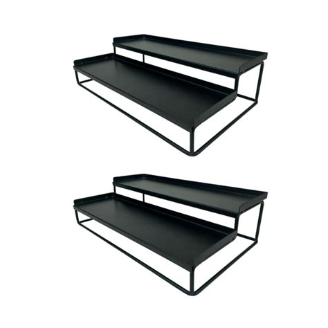 Buy Go Hooked Metal Standing Rack 2-Tier Countertop Organizer | Spices ...