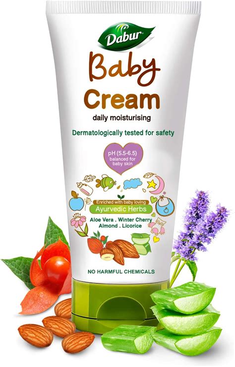 Buy Dabur Baby Cream: pH 5.5 balanced for Baby Soft Skin with No ...