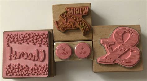 Studio G Rubber Stamp set of 4 & | Ubuy India