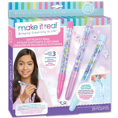 Make It Real Diy Floaty Pens Kit Create 3 Sparkly | Desertcart INDIA
