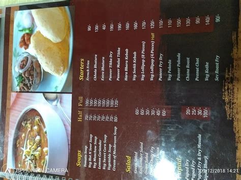 Menu at Gyaniji Ka Khalsa Dhaba, Indore, 44-B Bhawarkua Main Road ...