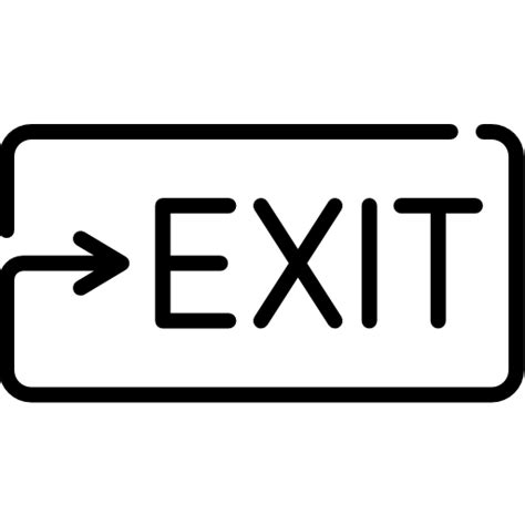 Exit - Free signs icons