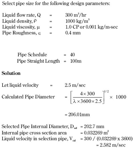 Image result for Pipe Sizing Calculator