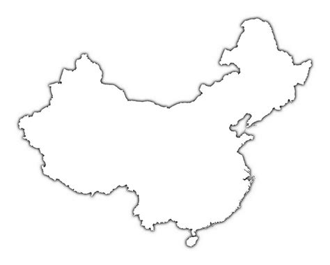China Map Printable Single-Color 的图像结果