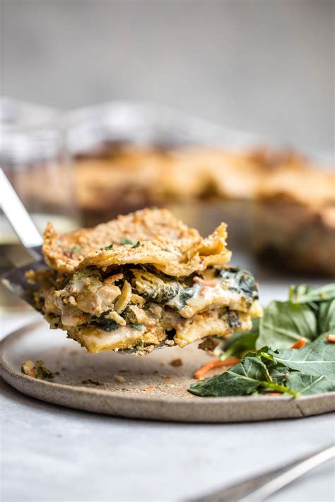 Vegetable Lasagna with White Sauce (Vegan & GF) - From My Bowl