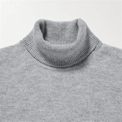 Uniqlo Premium Lambswool Turtleneck Jumper Factory Price - Uniqlo Men ...
