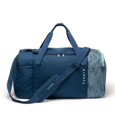 Football Duffle Bag, Lightweight, Multiple Compartment, 55L Capacity - Blue