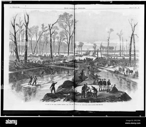The head of the canal, opposite Vicksburg, Miss., now being cut by ...