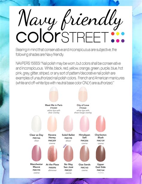 Navy Friendly Color Street Nails Fall Winter 2019 | Color street nails ...