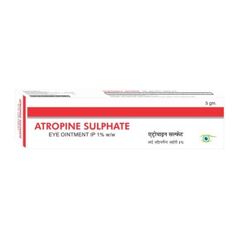 Atropine - Tube of 5 gm Eye Ointment : Amazon.in: Health & Personal Care
