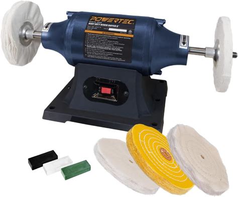 POWERTEC BF800 8 Inch Bench Buffer Polisher for India | Ubuy