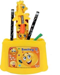 Anvi ANG Cartoon Printed Pencil Stand for Kids with pencil, Sharpner ...