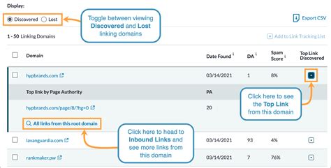 Guide to Link Explorer Linking Domains- Help Hub