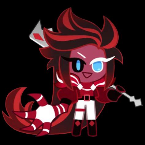 Red Velvet Cookie black background | Red velvet cookies, Cookie run, Velvet