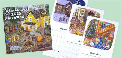 Phoebe Wahl - 2025 Wall Calendar at buyolympia.com