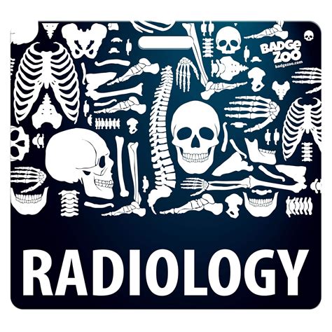 Radiology Badge Buddy Horizontal Heavy Duty Badge Tags Backer Card ...